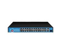 Switch POE veloce Switch Ethernet 100M a 16/24 porte con 2 porte RJ45 uplink 1000M e 1 smart switch AI con slot SFP 100/1000M (Color : EW-S1927CF-AP)