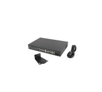 Switch rack Lanberg 19 POE+ 16x 100MB /2X COMBO GIGABIT ETHERNET 250W - RSFE-16P-2C-250