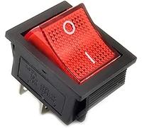 Switch Rocker 31 * 25mm Series 4pin 6pin 1 6A 250 V. Snap-in Dpst on/Off Position Snap Boat Feet Copper 3d6p(R-led,2 pcs)