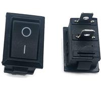 Switch rocker 50pcs 100pcs KCD1 21 * 15 mm 2pin Interruttore a bilanciere barca SPST Snap-in SU/Snap di posizione fuori 6A/250V Rame(50 piece)