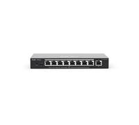 9-Port Gigabit Smart POE Switch 9 Gigabit RJ45 Ports including 8 PoE/POE Ports 120W PoE power budget Desktop Steel Case