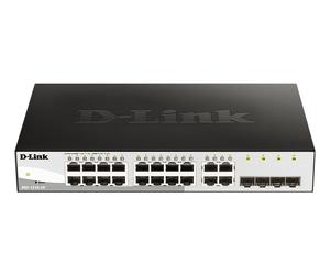 Switch semi-gestito D-Link 16 porte Gigabit + 4 porte combinate SFP