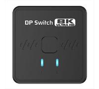 Switch/splitter DP 1.4 bidirezionale 8K/30 Hz, switcher Displayport 2x1, splitter DP con telecomando per TV Box PC
