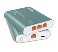 Switch Splitter Ethernet 2.5G 1 a 3 Porte con Ingresso PoE, Splitter ad Alta Velocità 4 Porte 2.5G con Scocca in Alluminio, Isolamento VLAN, Espansore di Rete Alimentato USB-C/PoE per Router, PC