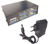 SWITCH SPLITTER SDOPPIATORE VGA COLLEGARE FINO A 4 PC A 1 MONITOR COMMUTATORE 2