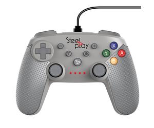 Switch Steelplay - Wired Controller Classic SN Grey /Switch Game NUOVO