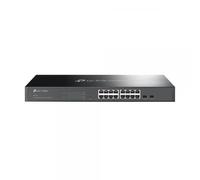 Switch tp-link sg2218 16p lan gigabit smart switch 10/100/1000mbps rj451u 19-inch rack-mountable, 2 gigabit sfp slots