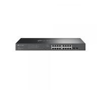 TP-Link TL-SG2218P switch di rete L2/L2+ Gigabit Ethernet 10/100/1000 Supporto Power over Ethernet PoE 1U Nero