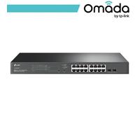 TP-Link TL-SG2218P switch di rete L2/L2+ Gigabit Ethernet 10/100/1000 Supporto Power over Ethernet PoE 1U Nero