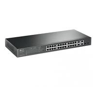 TP-Link T1500-28PCT Switch SmartManaged L2 JetStream, 24 Porte 10/100 MBps PoE/PoE+ con 4 Porte Gigabit Combo