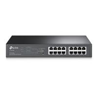 TP-Link TL-SG1016PE Gestito L2 Gigabit Ethernet (10/100/1000) Supporto Power over Ethernet (PoE) 1U Nero