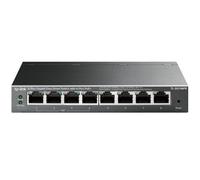 TP-LINK TL-SG108PE Non gestito Gigabit Ethernet (10/100/1000) Nero Supporto Power over Ethernet (PoE)