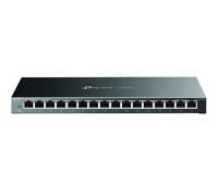 Switch TP-Link TL-SG116E 16 porte Gigabit 10/100/1000 Mbps Metallico Non gestito PRO