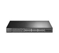 TP-Link JetStream 28-Port Gigabit L2+Managed Switch with 24-Port PoE+, Supports 24 Gigabit PoE+ ports and 4 Gigabit SFP Slots, 384W Budget, Rackmount (TL-SG3428MP)