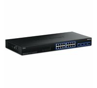 TRENDnet, TEG-S50204, Switch 2.5G/Multi-Gig a 20 porte con porte SFP+ 10G, 16 porte RJ-45 2.5G, 4 porte SFP+ 10G, 160 Gbps, montabile su rack 1U