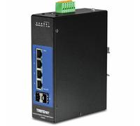 TRENDnet Switch industriale TI-G642I – 6 porte Gigabit L2 gestito (10/100/1000) DIN-Rail Nero