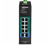 TRN TI-PG102I - Switch, 10 porte, Gigabit Ethernet, guida DIN, PoE