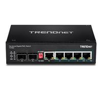 TRN TI-PG62 - Switch, 6-Port, Gigabit Ethernet, DIN Rail, PoE+
