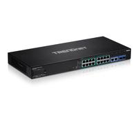 TRN TPE-3018LS - Switch, 18 porte, Gigabit Ethernet, PoE+, RJ45/SFP