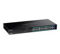 Trendnet TPE-TG262 switch di rete Non gestito L2 Gigabit Ethernet (10/100/1000) Supporto Power over (PoE) 1U Nero [TPE-TG262]
