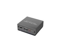 Switch video, Estrattore 4K 60Hz 7.1 5. 2.0 ottico + adattatore stereo da 3, mm compatibile con interruttore scaler a 1080 per uffici domestici e data center(HDMI 1 IN 2 OUT)
