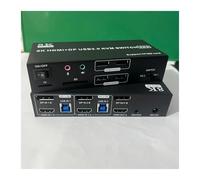 Switch video, Switch KVM a doppio monitor 4K120Hz 2x2 USB 3.0 DP 2 ingressi uscite 8K60Hz Display computer, porte SD TF per uffici domestici e data center(TA202-HDMI DP)