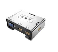 Switch video, Switch KVM VGA a 2x1 1080P 60Hz per uffici domestici e data center(Blauw)
