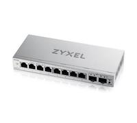 Zyxel Switch Ethernet 8 Porte | Switch Gigabit Web Managed | 2x SFP Uplinks | QoS, Link Aggregation, VLAN, IGMP Snooping | Senza ventola | Desktop [GS1200-10v3]