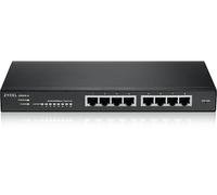 ZYXEL Switch Ethernet 8 Porte | Smart Managed | Gigabit | GS1915-8 | 8x Porte GbE RJ-45, Senza Ventola, NebulaFlex, VLAN, QoS, IGMP Snooping, Kit di Montaggio a Parete Incluso