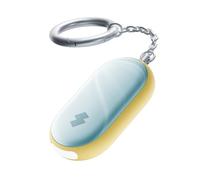 SwitchBot Allarme di Sicurezza Personale, Sirena Potente da 130dB con Luce LED Stroboscopica, Portachiavi di Autodifesa IP65 con Avvisi di Posizione, Perfetto per Donne, Bambini e Anziani, Giallo