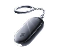 SwitchBot Allarme di Sicurezza Personale, Sirena Potente da 130dB con Luce LED Stroboscopica, Portachiavi di Autodifesa IP65 con Avvisi di Posizione, Perfetto per Donne, Bambini e Anziani, Nero