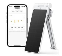 SwitchBot Caricabatterie Solare per Tenda - Miglioramento Performance, Ricarica in Luce Bassa, Pannello Solare Ecologico per Bastone/U Rail di SwitchBot, Alimentazione Solare Ininterrotta