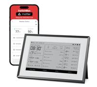 SwitchBot Home Dashboard E-Ink, Stazione Meteo WiFi con Calendario Digitale | Display E-Ink 7,5" Monitor Temperatura/Umidità Interna/Esterna, Previsioni Meteo, Calendari Google/iCloud/Outlook, 2,4GHz/BLE