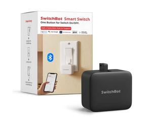 SwitchBot Interruttore Robot Intelligente - Controllo APP Bluetooth o Timer, Facile da Usare, Necessità SwitchBot Hub per Supportare Alexa, Google Home e il Telecomando, Automazione Domestica (Nero)