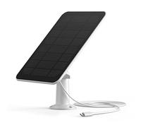 SwitchBot Pannello Solare Solo per SwitchBot Telecamera Esterno - Facile da Installare, Pannello Solare da 5W per Telecamera di Sicurezza, Impermeabile, Regolabile a 360°, Alimentazione Continua