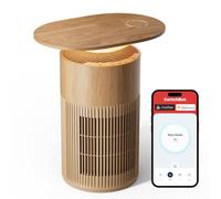 SwitchBot Purificatore d'aria con controllo app e luce notturna, CADR 400m³/h fino a 83㎡ camera, filtro HEPA rimuove il 99,97% di polvere di muffa