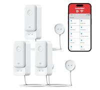 SwitchBot Rilevatore d'acqua WLAN senza hub (solo 2,4 G), sensore dell'acqua intelligente 100 dB, allarme regolabile e notifica app, IP67, impermeabile, rilevatore di perdite d'acqua per casa con cavo