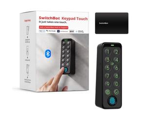 SwitchBot Smart Keypad Touch per SwitchBot Smart Door Lock, ingresso senza chiave con impronta digitale, impermeabile IP65, supporta password virtuali per la sicurezza domestica