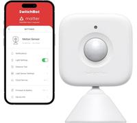 SwitchBot Smart Motion Door Sensor - Sistema di sicurezza domestica wireless, allarme rilevatore di movimento PIR, compatibile con Alexa utilizzando SwitchBot Hub, Bianco
