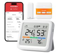 SwitchBot Stazione Meteo WiFi Monitor Temperatura/Umidità con Data e Previsione