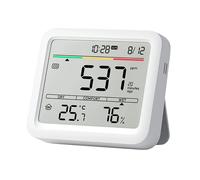 SwitchBot Mediator Pro Monitor della qualità dell'aria CO2 Display 6 in 1 Allarme app ad alta precisione