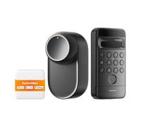 SwitchBot Ultra Serratura Smart 3-in-1 con Pannello di Controllo Hub Mini Matter e Tastierino Vision