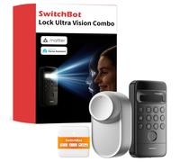 SwitchBot WiFi Smart Lock Ultra con Tastierino e Riconoscimento Facciale 3D, Ser