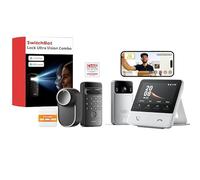 SwitchBot WiFi Smart Lock Ultra con Tastierino e Riconoscimento Facciale 3D, Videocitofono WiFi con Schermo a Colori da 4,3''Serratura Smart con Impronte Digitali