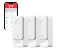 SwitchBot WiFi Water Sensor 3 Pack Rilevatore di perdite d'acqua intelligente Distante regolabile da 100 dB e avvisi app IP67 Rilevatore wireless imp