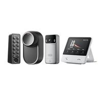 SwitchBot WLAN Smart Lock Ultra mit Videocitofono, Fingerabdruck-Entsperrung, Elektronisches Türschloss, Türöffner per Fingerprint, Passcode, Smartphone, Alexa, Google, unterstützt Matter