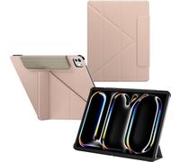 SwitchEasy Origami Custodia per iPad Pro 2024 da 13" con portapenne, custodia protettiva per iPad Pro 13" M4 (2024) con supporto multi-angolo, custodia Morandi, ricarica Apple Pencil Pro, rosa sabbia
