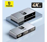 Splitter HDMI Baseus matrix switch 4K UHD 2in1 o 1in2 PC Consolle Grey
