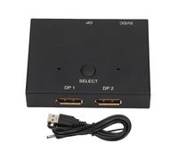 Switcher DisplayPort bidirezionale 8K60Hz, interruttore manuale del canale del segnale per una transizione fluida del segnale video.