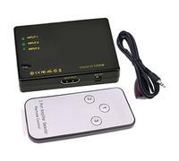 Switcher HDMI 4K 3x1, Selettore Switch HDMI 3 in 1 Out con Telecomando IR, Hub Splitter Box HDMI a 3 Porte per PC, Lettore DVD